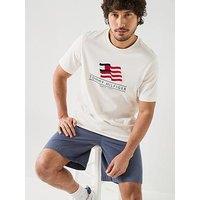 Tommy Hilfiger Americana Flag Graphic T-Shirt - Off White