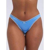 Boux Avenue Lark Satin Brief - Cornflower