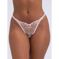 Boux Avenue Nyra Embroidered Brief - Pink
