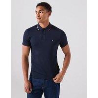Tommy Hilfiger Liquid Cotton Tipped Polo Shirt - Navy
