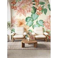 The Very Collection Tropical Floral-Coral Mural