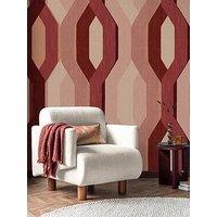 The Very Collection Retro Geo Mural- Spiced Clay