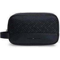 Tommy Hilfiger Nylon Jacquard Washbag - Black