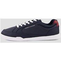 Tommy Hilfiger Lo Profile Leather Trainers - Navy