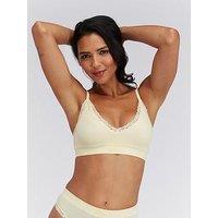 Boux Avenue Lace Plunge Seamless Bralette - Yellow