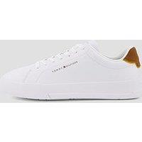 Tommy Hilfiger Leather Court Sneakers - White