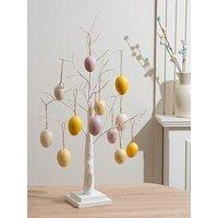 Scottish Everlasting White Twig Tree With Hanging Eggs