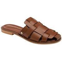 Ravel Mitford Closed Toe Weave Mule Sandal - Tan