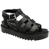 Ravel Oakley Platform Gladiator Sandal - Black