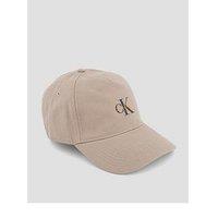 Calvin Klein Monologo Embroidery Baseball Cap - Beige