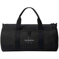 Calvin Klein Bold Mono Logo Holdall Bag - Black