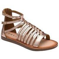 Ravel Etton Closed Ankle Gladiator Sandal - Rose Gold
