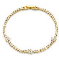 Orelia Flower Stationed Tennis Bracelet