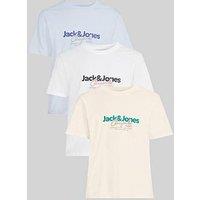 Jack & Jones Crew Neck T-Shirt 3Pk - White