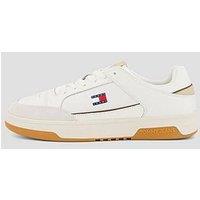 Tommy Jeans Leather Cupsole Trainers - Off White