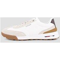 Tommy Hilfiger Retro Runner Mesh Suede Mix Trainers - White