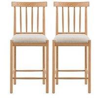 Gallery Direct Set Of 2 Eton Natural Bar Stools