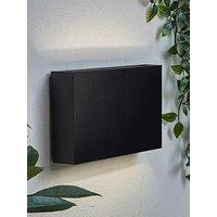 Valuelights Jake Matte Black Ip65 Integrated Led Up/Down Outdoor Wall Light