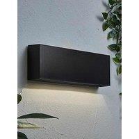 Valuelights Jake Matte Black Downlight Ip65 Integrated Led Outdoor Wall Light