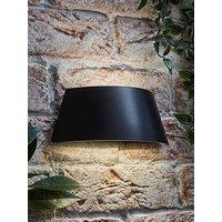 Valuelights John Matte Black Curved Ip65 Integrated Led Up/Down Outdoor Wall Light