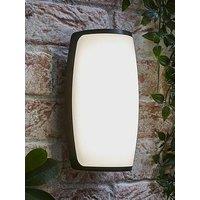 Valuelights Jonny Matte Black Ip54 Integrated Led Outdoor Wall Light