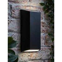 Valuelights Leon Matte Black Ip65 Integrated Led Up/Down Outdoor Wall Light