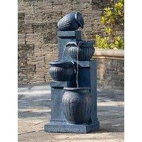 Teamson Home 28.5 Four-Tier Vertical Texture Cascading Bowl Fountain