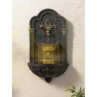 Teamson Home 32 Two-Tier Fleur- -De-Lis Wall Fountain