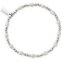 Chlobo Silver Cute Charm Pearl Bracelet