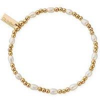 Chlobo Gold Cute Charm Pearl Bracelet