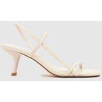 Schuh Sav Strappy Kitten Heel Sandal - Off White