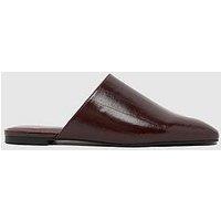 Schuh Latina Backless Flat - Burgundy