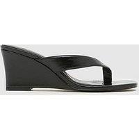 Schuh Solomon Wedge Sandal - Black