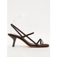 Schuh Sav Strappy Kitten Heel Sandal - Taupe