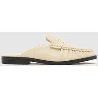 Schuh Leeds Leather Backless Loafer - Off White