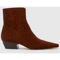 Schuh Clarisse Western Heel Boot - Tan