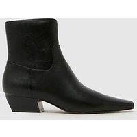 Schuh Clarisse Western Heel Boot - Black