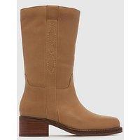 Schuh Delany Leather Pull On Calf Boot - Tan
