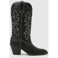 Schuh Darlene Western Knee Boot - Black
