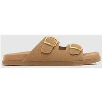 Schuh Trish Buckle Footbed Sandal - Taupe