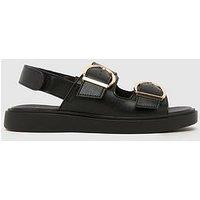 Schuh Wide Fit Tenerife Buckle Sandal - Black