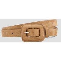 The Very Collection Covered Buckle Belt - Beige