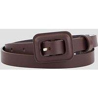 The Very Collection Covered Buckle Belt - Brown