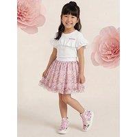 Lelli Kelly Jersey Skirt With Tulle Overskirt