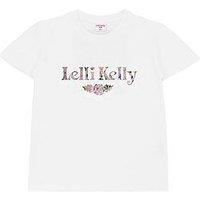 Lelli Kelly White Floral Logo T-Shirt