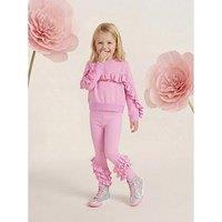 Lelli Kelly Cropped Ruffle Sweatshirt - Pink
