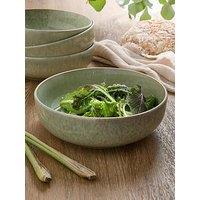 The Very Collection Green Reactive 4 Pack Of Pasta Bowls - Green