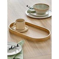The Very Collection Oval Serving Tray 38Cm - Natural Wood Effect