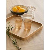 The Very Collection Rectangular Large Tray 40Cm - Pale Wood
