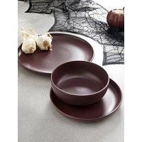 The Very Collection Saintes 12 Piece Dinner Set - Dark Plum